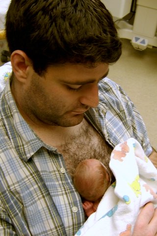 Dad (and that hairy chest) and Landon